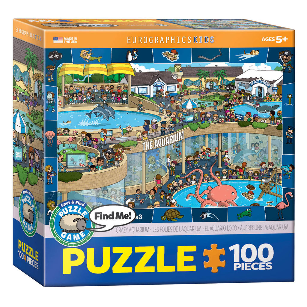 Spot & Find Crazy Aquarium 100-Piece Puzzle