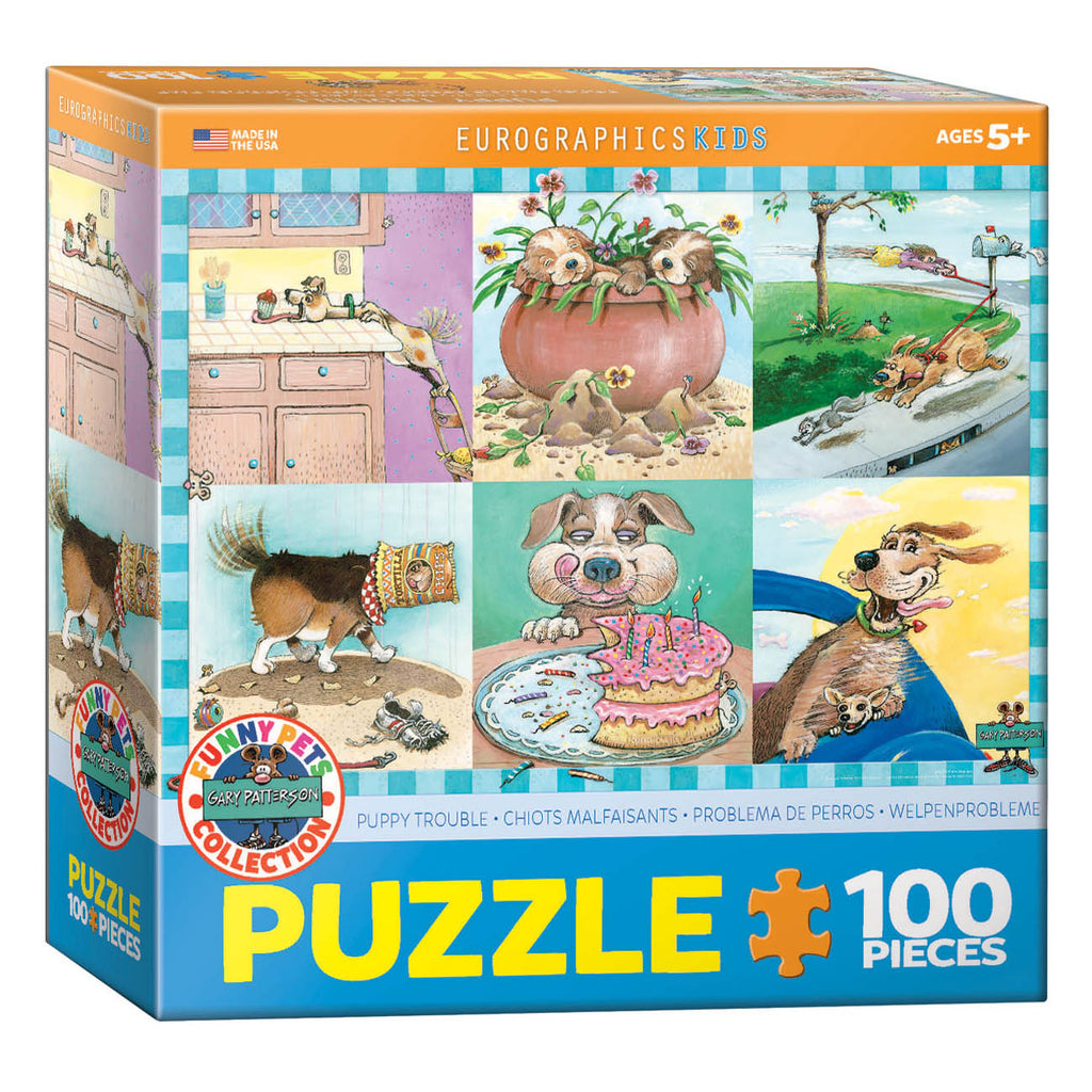 Puppy Trouble 100-Piece Puzzle