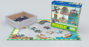 Kitten Trouble 100-Piece Puzzle