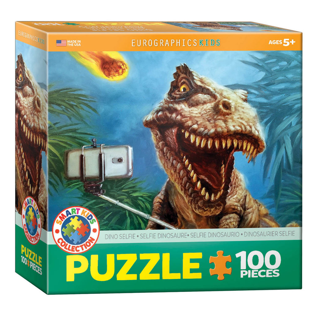 Dino Selfie 100-Piece Puzzle