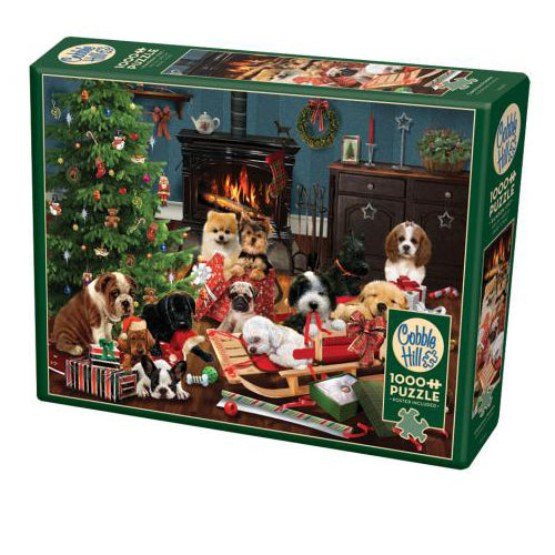 Christmas Puppies 1000-Piece Puzzle
