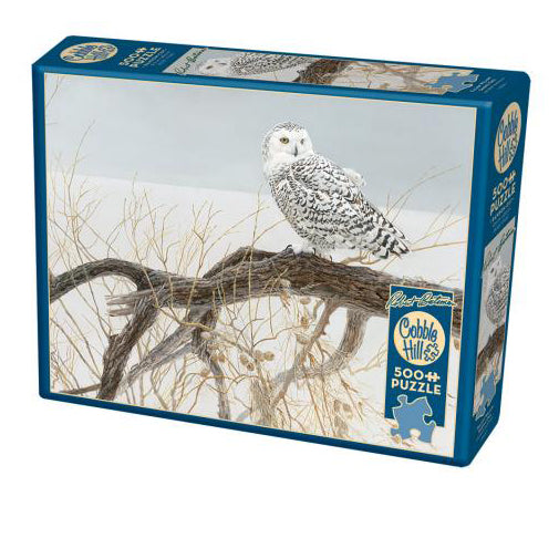 Fallen Willow Snowy Owl 500-Piece Puzzle OLD BOX