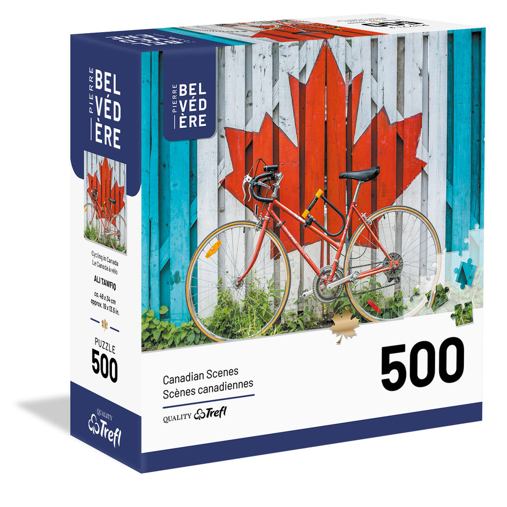 Le Canada à vélo<br >Casse-tête de 500 pièces