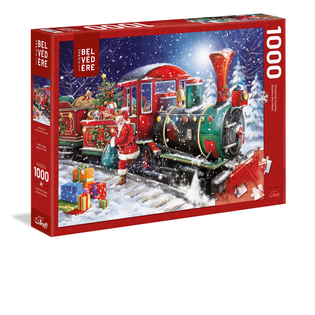 Santa's Train 1000-Piece Puzzle