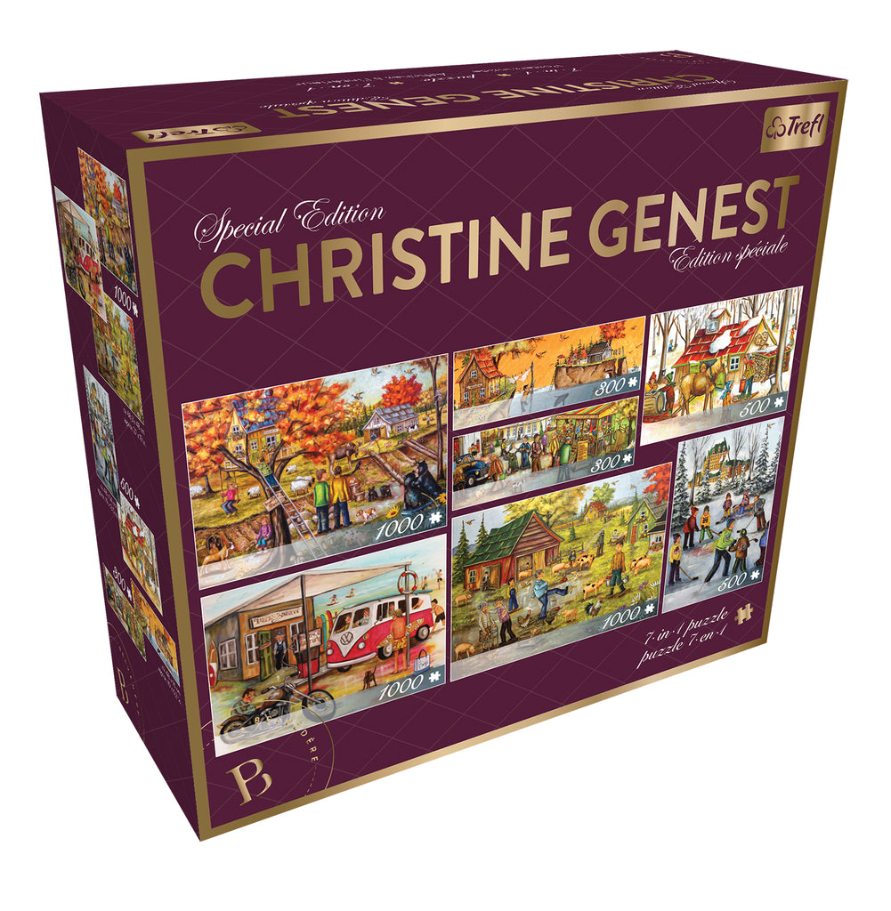 7 en 1 Christine Genest<br>Casse-tête de 300-500-1000 pièces