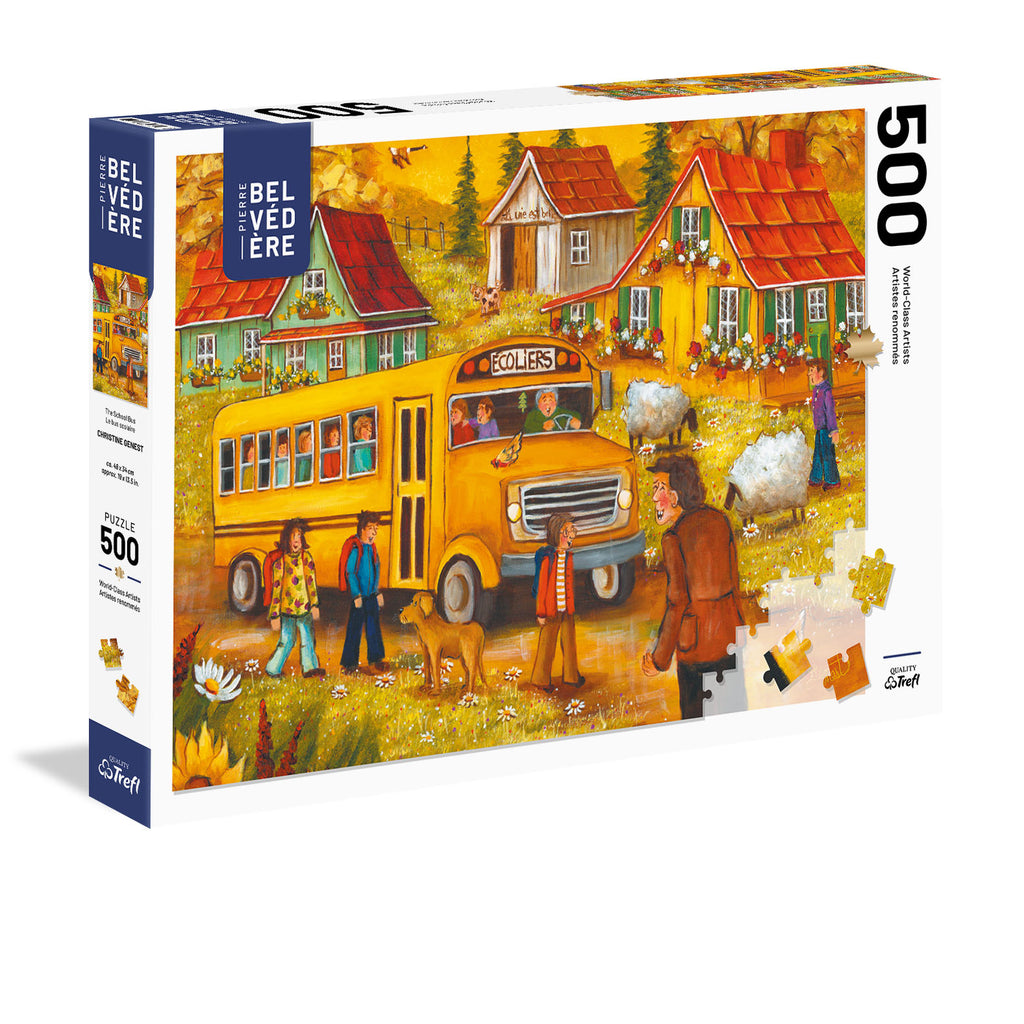 School Bus 500-Piece Puzzle