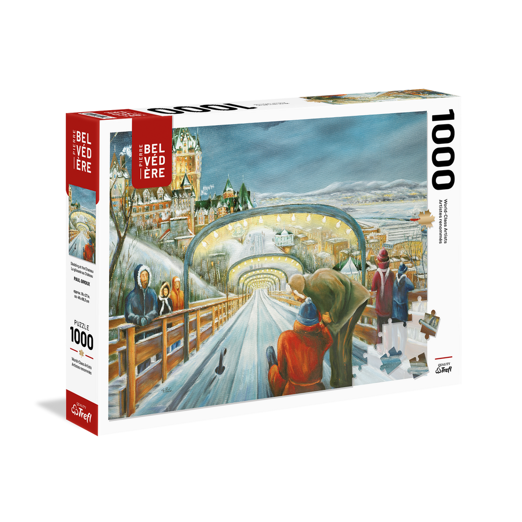 Sledding at the Chateau 1000-Piece Puzzle