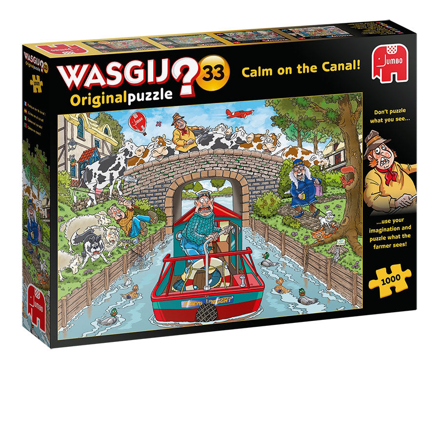 Wasgij - Calm on the Canal 1000-Piece Puzzle