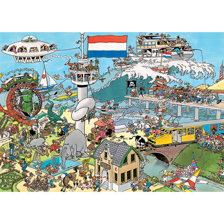 Traffic Chaos & By Air, Land and Sea 2x1000-Piece Puzzles