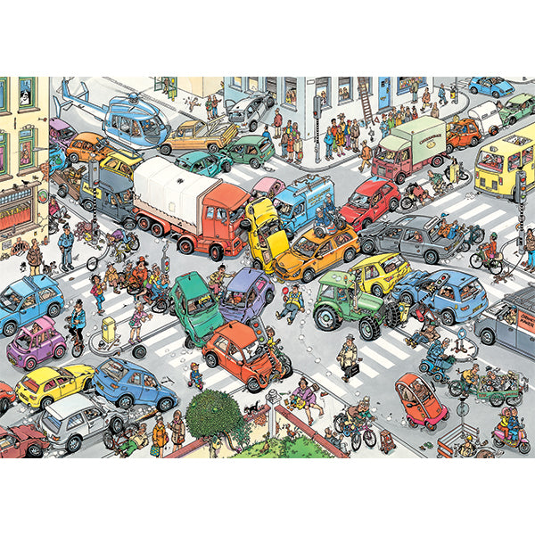 Traffic Chaos & By Air, Land and Sea 2x1000-Piece Puzzles