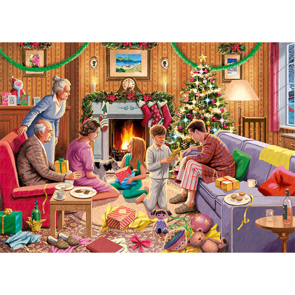Family Time at Christmas 4x1000-Piece Puzzle