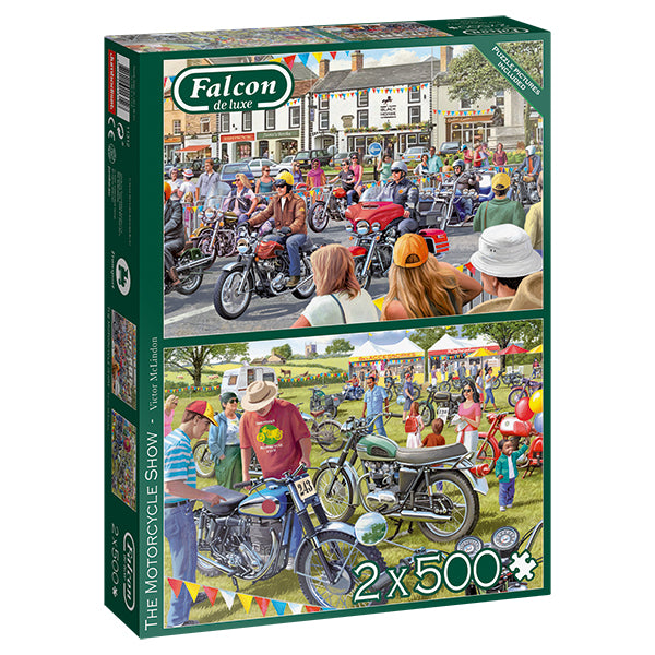 The Motorcycle Show 2 x 500-Piece Puzzle