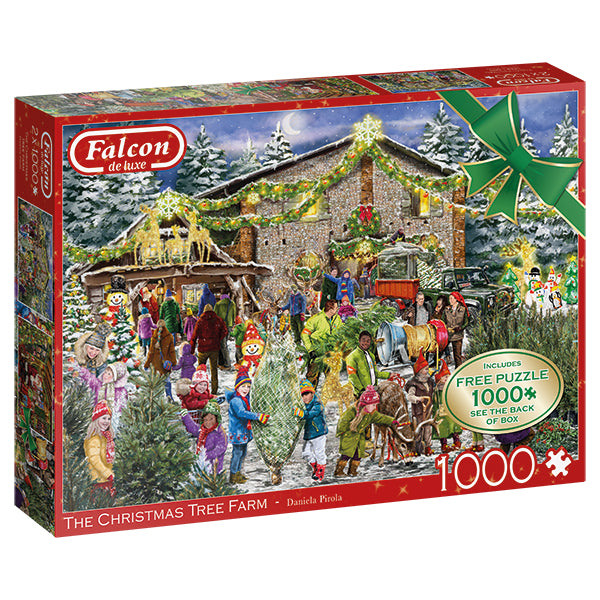 The Christmas Tree Farm 2x1000-Piece Puzzle