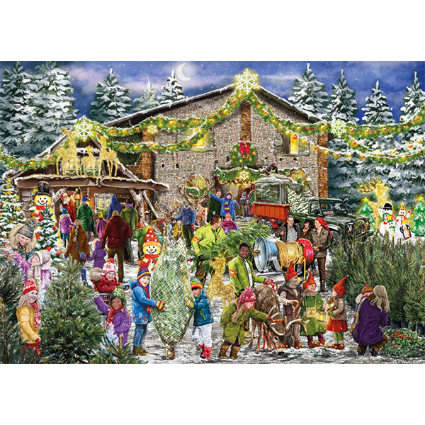 The Christmas Tree Farm 2x1000-Piece Puzzle