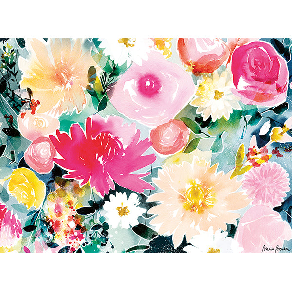 Dahlias et roses, Marie Boudon 500-Piece Puzzle