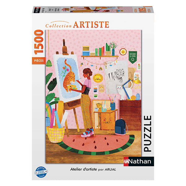 Atelier d'artiste, Arual 1500-Piece Puzzle
