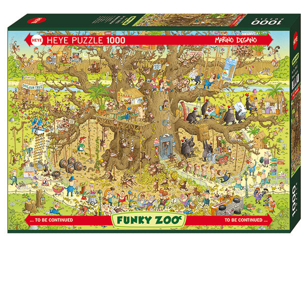 Monkey Habitat 1000-Piece Puzzle