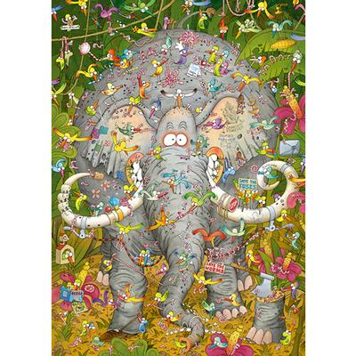 Elephant's Life 1000-Piece Puzzle