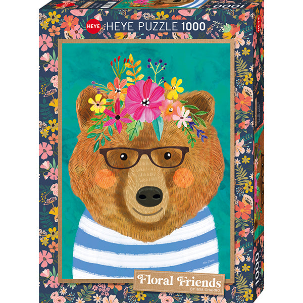 Gentle Bruin - Floral Friends 1000-Piece Puzzle