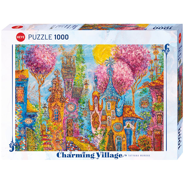 Pink Trees, Charming Village 1000-Piece Puzzle