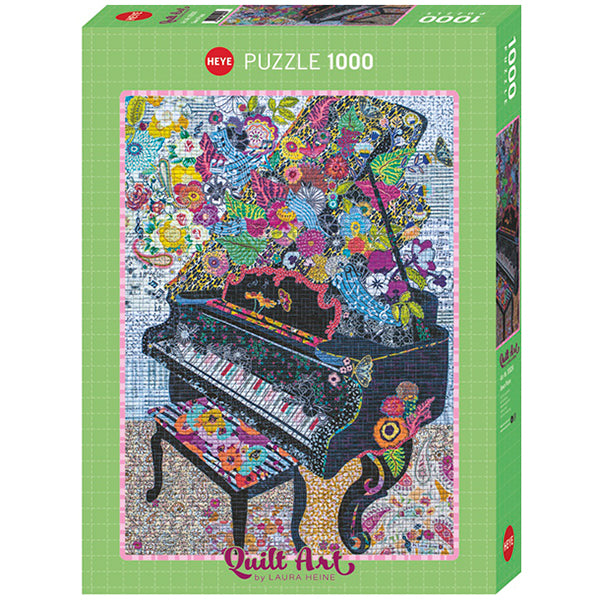 Piano, Quilt Art 1000-Piece Puzzle
