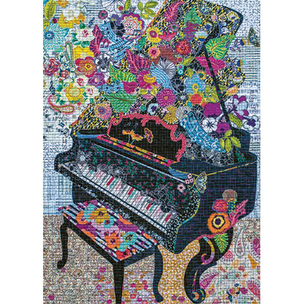 Piano, Quilt Art  - Casse-tête de 1000 pièces 