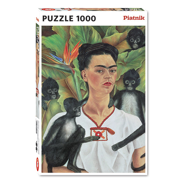 Self-Portrait with Monkeys 1000-Piece Puzzle