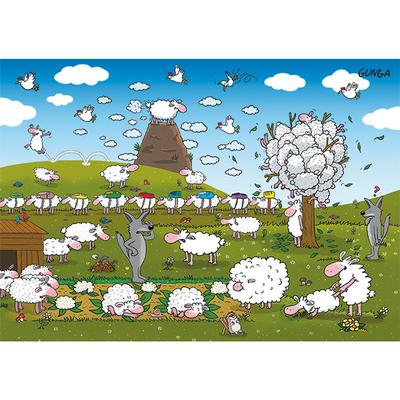 Moutons Au Paradis<br>Casse-tête de 1000 pièces 