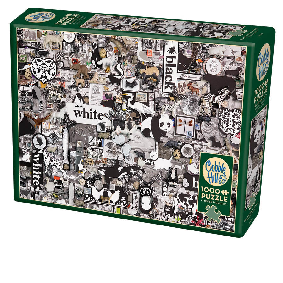 Black and White - Animals 1000-Piece Puzzle