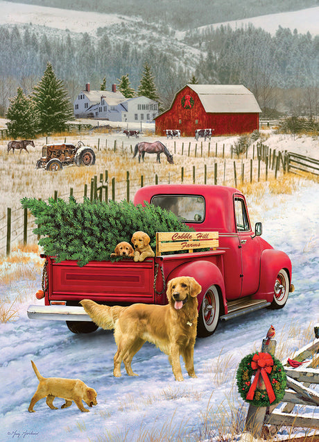 Christmas on the Farm 1000-Piece Puzzle