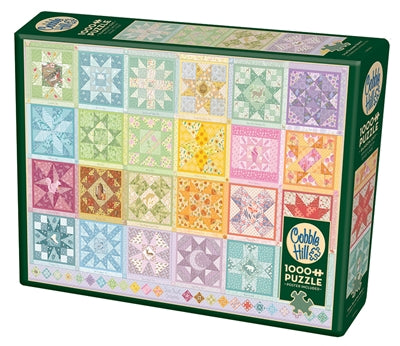 Star Quilt Seasons 1000-Piece Puzzle OLD BOX