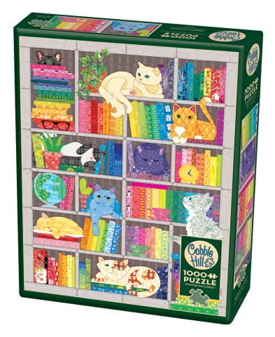 Rainbow Cat Quilt 1000-Piece Puzzle