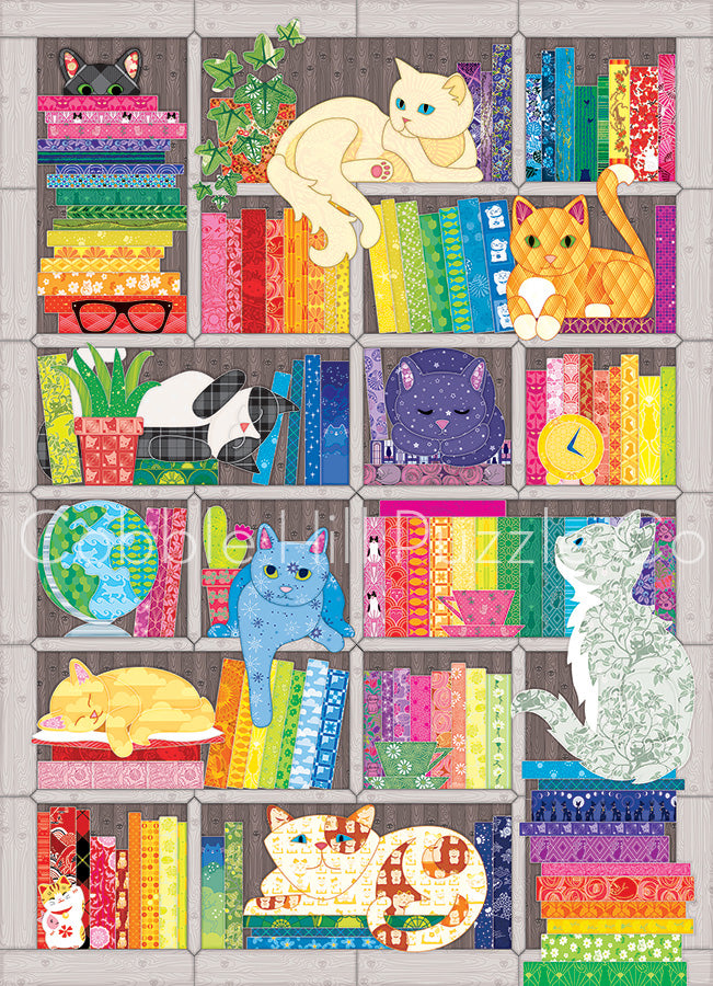 Rainbow Cat Quilt 1000-Piece Puzzle