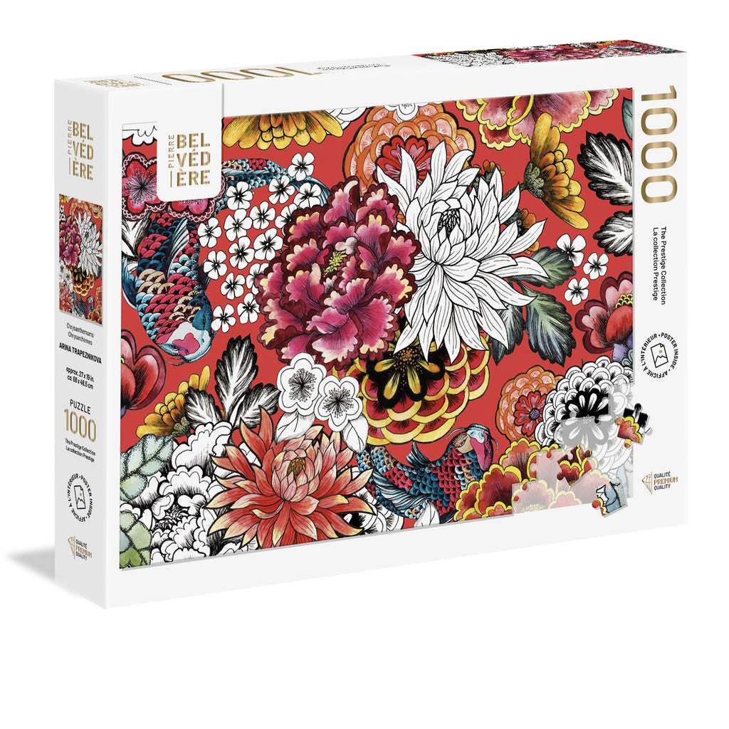 Chrysanthemums 1000-Piece Puzzle