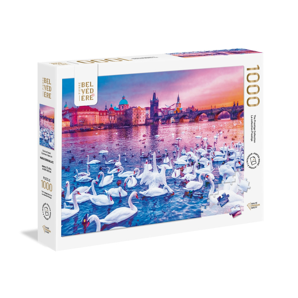 Swans at Sunset 1000-Piece Puzzle