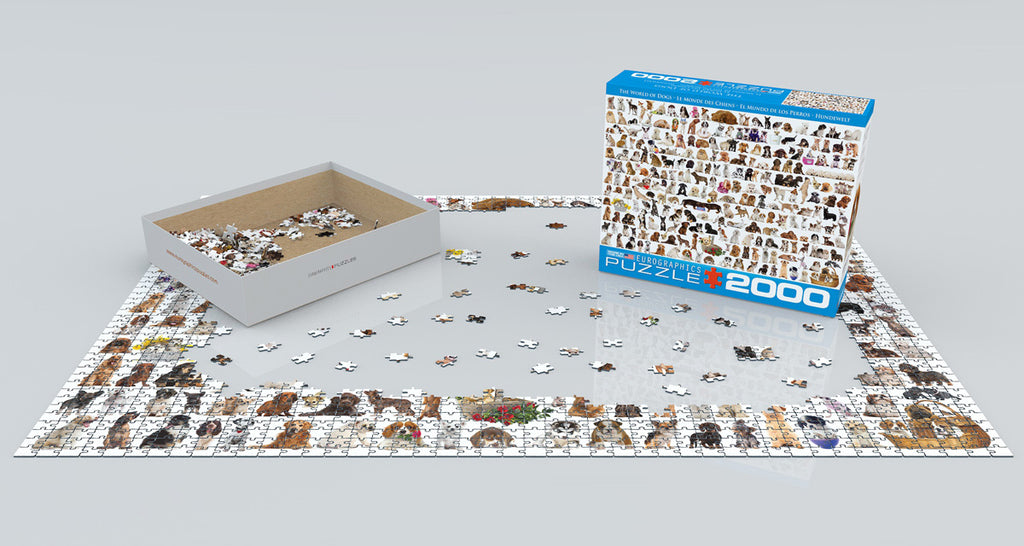The World of Dogs 2000-Piece Puzzle