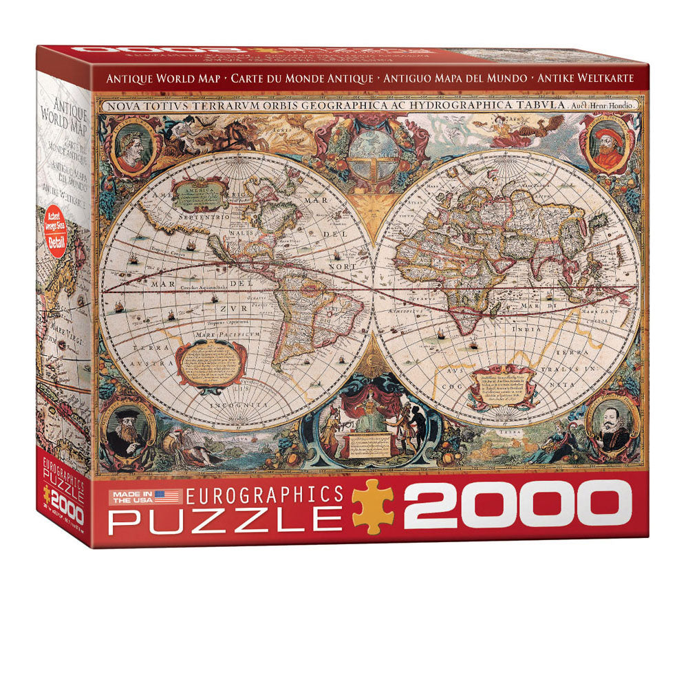 Antique World Map 2000-Piece Puzzle