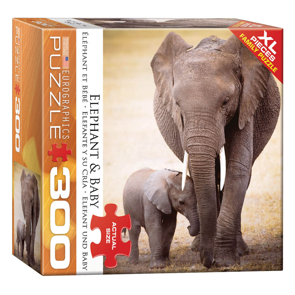 Elephant & Baby 300-Piece Puzzle