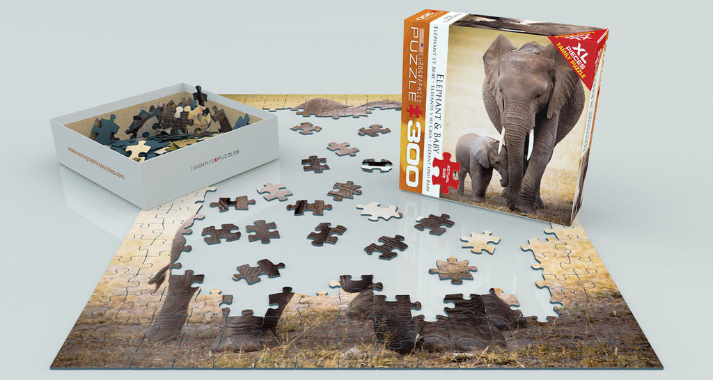 Elephant & Baby 300-Piece Puzzle