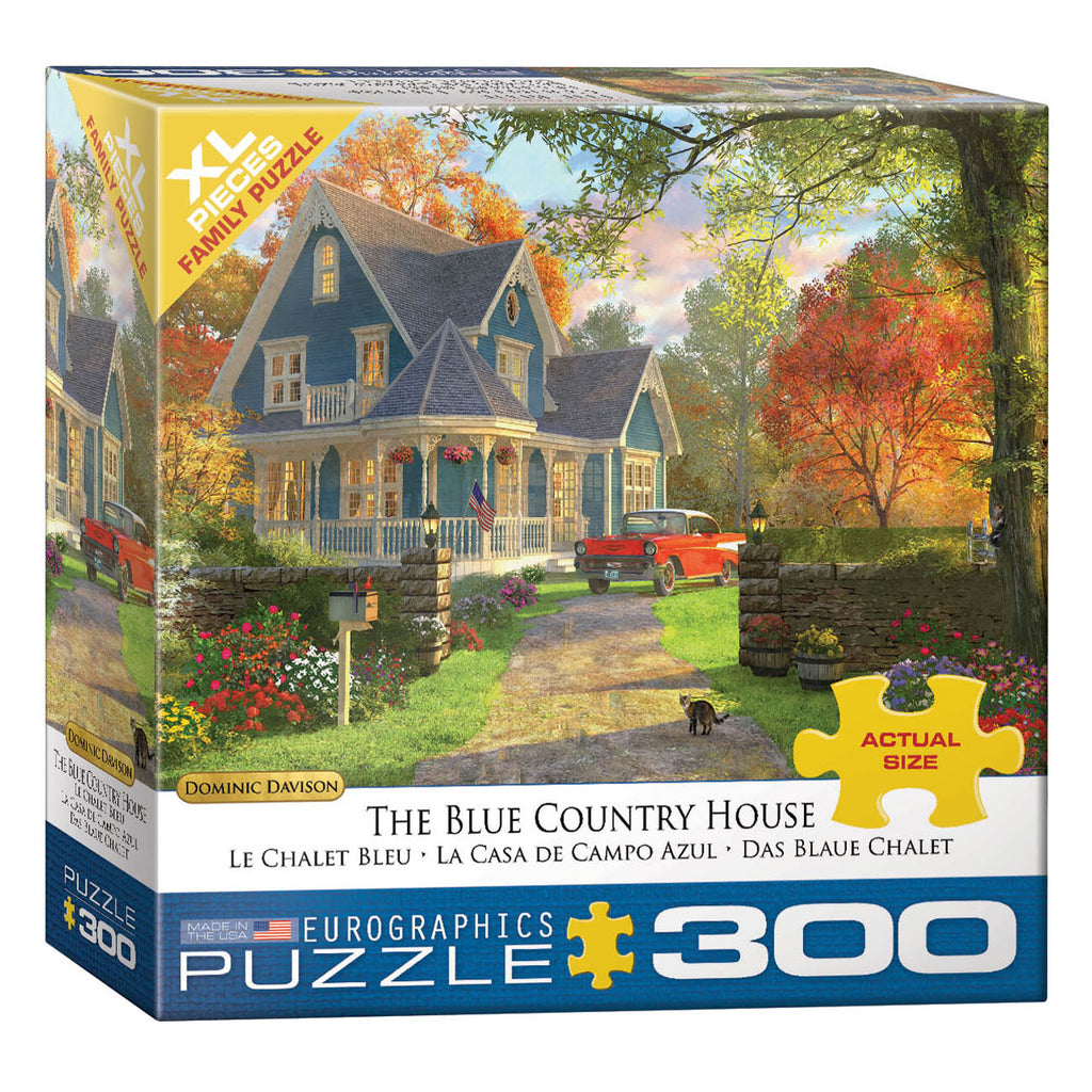 The Blue Country House 300-Piece Puzzle