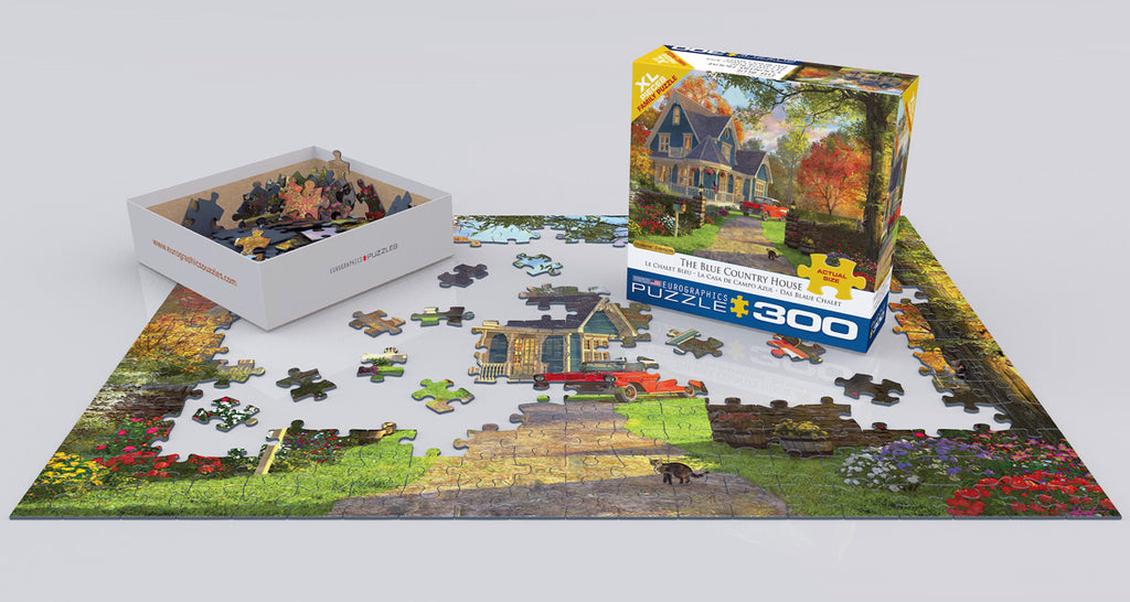 The Blue Country House 300-Piece Puzzle