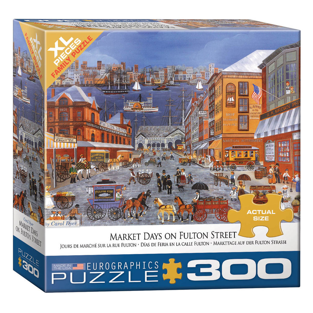 Market Days on Fulton Street 300-Piece Puzzle