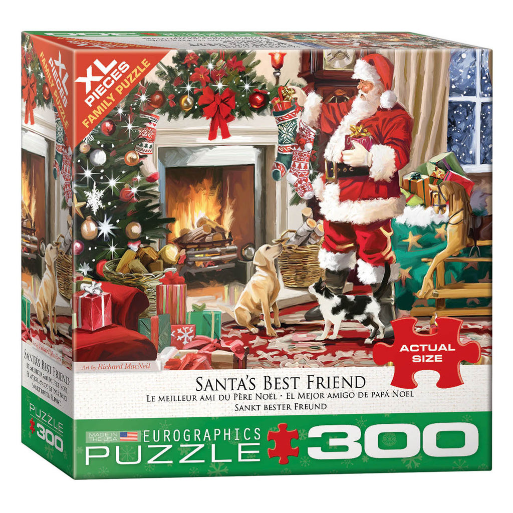 Santa's Best Friend 300-Piece Puzzle