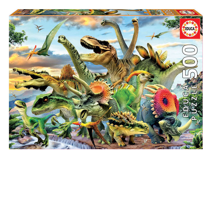 Dinosaures<br>Casse-tête de 500 pièces