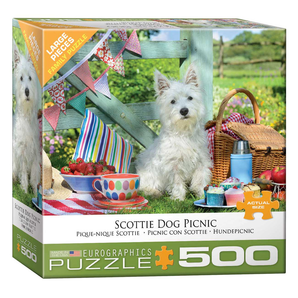 Scottie Dog Picnic 500-Piece Puzzle