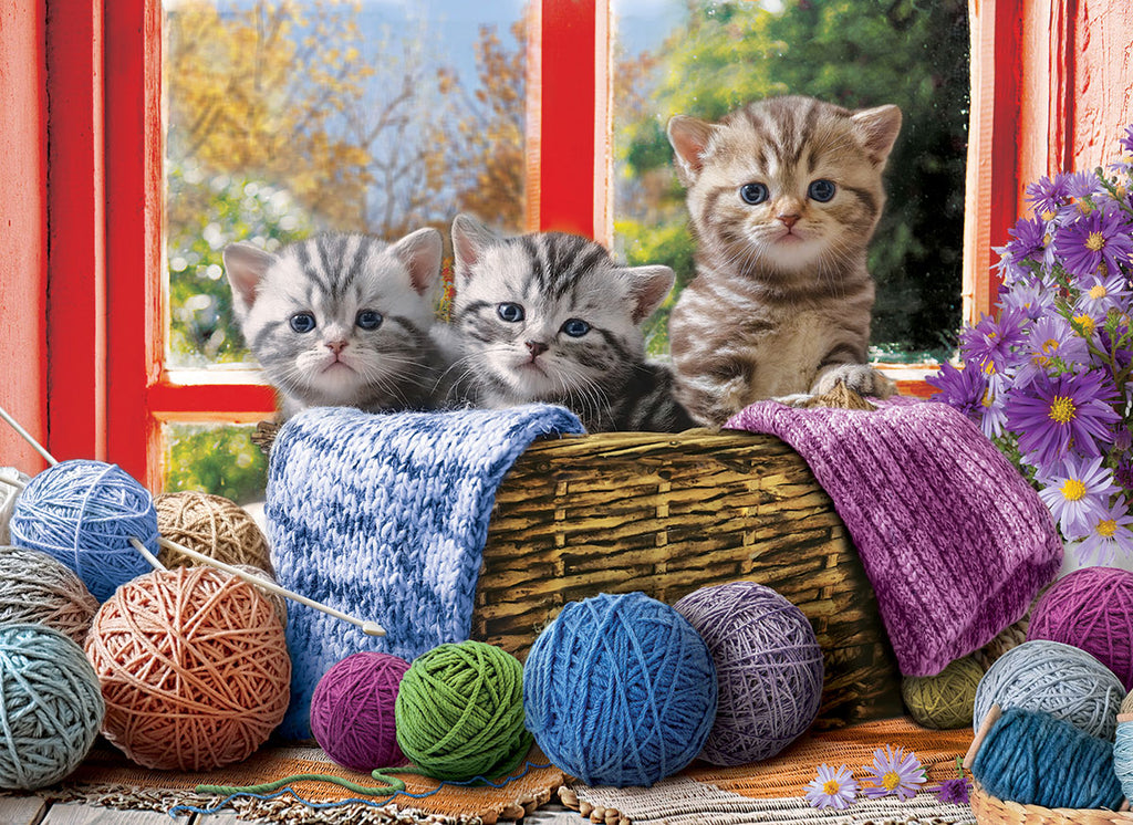 Knittin Kittens 500-Piece Puzzle