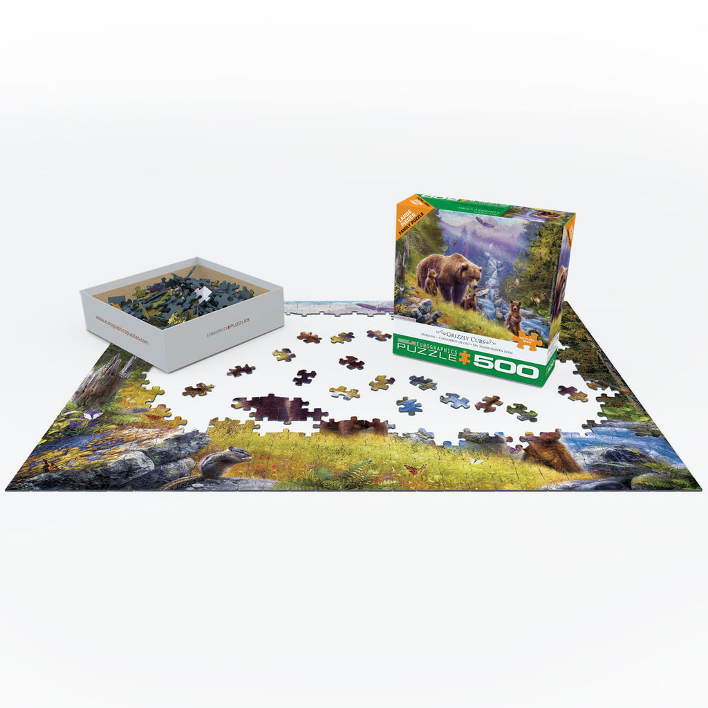 Grizzly Cubs 500-Piece Puzzle