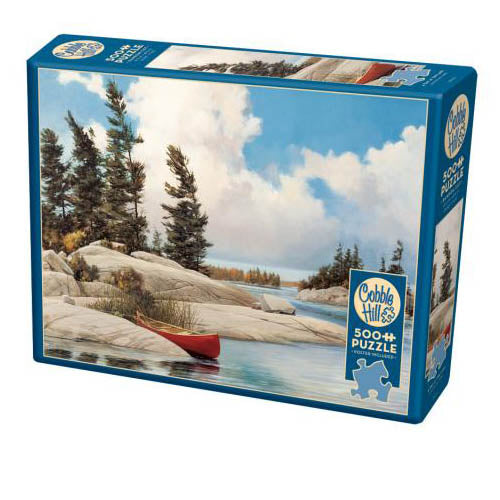 A Day at the Lake 500-Piece Puzzle OLD BOX