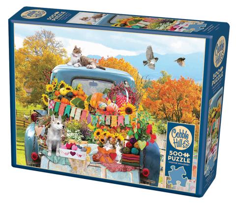 Country Truck in Autumn 500-Piece Puzzle