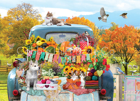 Country Truck in Autumn 500-Piece Puzzle